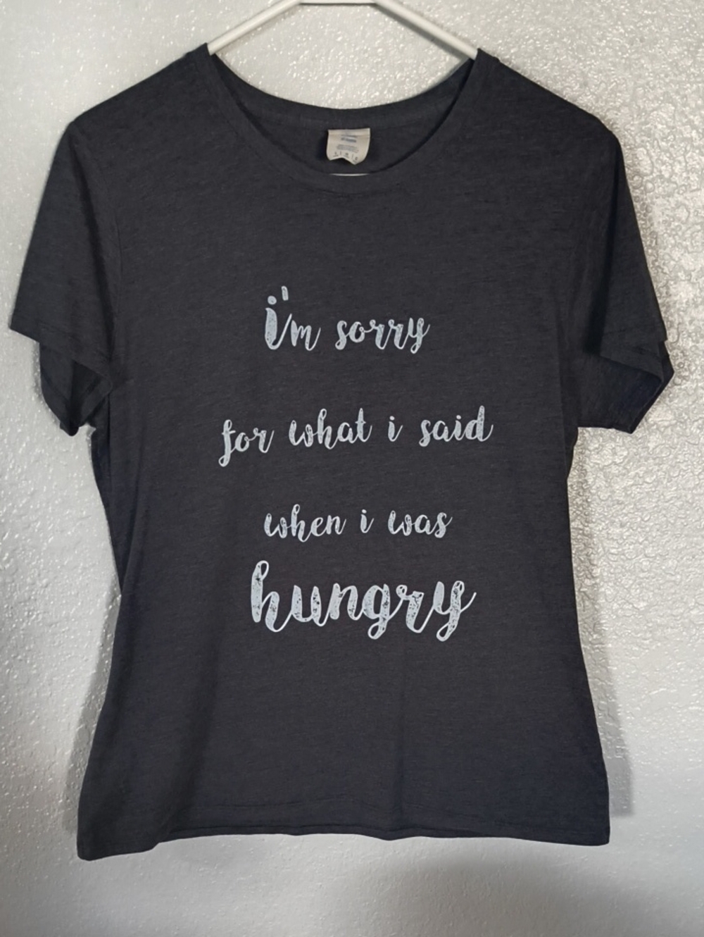 "I'm Sorry For What I Said When I Was Hungry" Tee - Charcoal